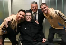 Charly García y Lionel Messi protagonizaron un histórico encuentro tras el partido entre Argentina y Venezuela