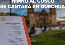 Ordenan que en instituciones públicas entonar los Himnos Nacional y Cusco en Quechua Pentavocálico