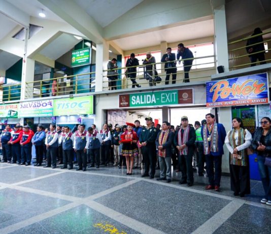 Instalan puesto policial en el Terminal Terrestre del Cusco