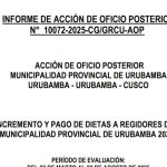 Escandalo regidores de la Municipalidad de Urubamba se incrementan sus dietas