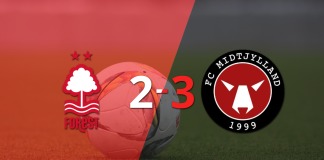 Europa League: Emocionante victoria de Midtjylland sobre Nottingham Forest con un 3 a 2