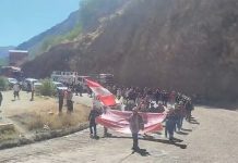 Corredor minero de Chumbvilcas desde el próximo lunes reinician las protestas