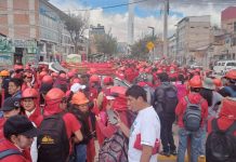 Pueblo del Cusco hoy estará en movilización contra los poderes del Estado