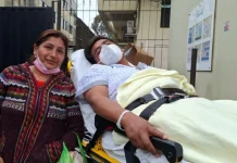 Padre de familia que sufrió infarto fue trasladado al Hospital Dos de Mayo