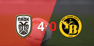 Europa League: Young Boys fue superado fácilmente y cayó 4-0 contra PAOK