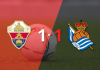 LaLiga EA Sports: Real Sociedad rescató un empate agónico frente a Elche