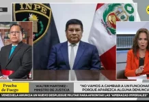 Ministro de Justicia sobre jefe del INPE: "Tampoco es que se tenga que cambiar a un funcionario porque aparezca alguna denuncia"