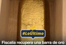 Fiscalía recupera barra de oro valorizada en S/ 2.2 millones proveniente de la minería ilegal