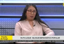 Ruth Luque señala que ataques a precandidatos en Piura y Cañete evidencian “la alta inseguridad” que atraviesa el país