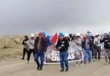 Cusco: mineros informales bloquean el cruce Choccoyo en Chumbivilcas e inician paro de 48 horas
