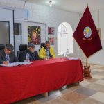 Comisión organizadora de la Universidad del Arte dialogo con estudiantes de la sede de la provincia de Calca