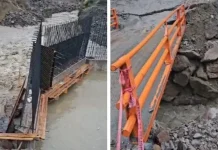 Cusco: colapsa el puente Collpa en Chillihuani, vía de acceso hacia la Montaña de Siete Colores