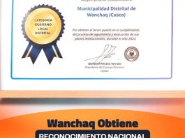 Wanchaq ocupo el tercer lugar a nivel nacional en el “IV Congreso Internacional Planifica Perú 2050”