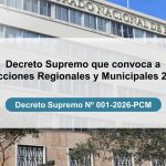 Convocan a elecciones Regionales y Municipales para el 4 de octubre