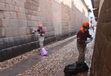 Realizan trabajos de mantenimiento y protección del centro historico