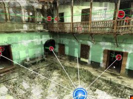 Inician el levantamiento geométrico mediante scanner láser 3D de la casona de Saphy