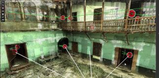 Inician el levantamiento geométrico mediante scanner láser 3D de la casona de Saphy