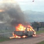 En San Pablo detienen a 4 robamemorias y queman vehículo-Canchis