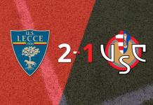Serie A: Cremonese sufre una derrota 2-1 contra Lecce