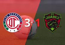 Liga MX: Sin muchas complicaciones, Toluca FC venció 3-1 a FC Juárez