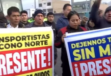 Transportistas se movilizarán este jueves por el centro de Lima para exigir al Gobierno resultados contra extorsiones