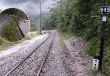 Cusco: suspenden tránsito ferroviario en ruta Machupicchu – Hidroeléctrica por daño en la vía en el sector de Mandor