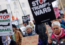 "Paremos las guerras de Trump": Miles de manifestantes exigen en Londres el fin de los ataques de EE. UU. e Israel contra Irán