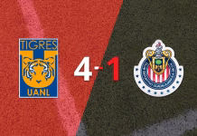 Liga MX: Tigres le pasó por encima 4-1 a Chivas con doblete de Juan Brunetta