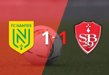 Liga de Francia: Brendan Chardonnet rescata a Stade Brestois con un gol agónico ante Nantes