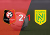 Liga de Francia: Nantes no pudo con Stade Rennes y perdió 2 a 1 tras gol agónico