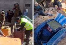 Puno: incautan más de 100 kilos de marihuana escondidos en carretes en Cabanillas
