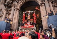 Señor de los Temblores el lunes 20 de abril será trasladado al centro de restauración de Tipon