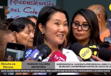 Keiko Fujimori sobre Piero Corvetto: "De cara a la segunda vuelta sería saludable que esta persona sea retirada"