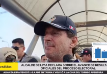Reggiardo dice tener proyecciones que ponen a López Aliaga en segunda vuelta: "Si eso se altera, tendremos que denunciarlo"