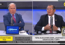 Eduardo Salhuana admitió que APP cargó una "mochila pesada" que pasó factura en las elecciones generales