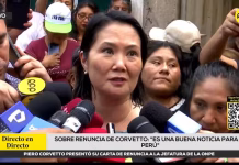 Keiko Fujimori sobre renuncia de Piero Corvetto como jefe de la ONPE: "Es una buena noticia para el Perú"