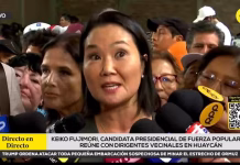 "Todos debemos respetarla": Keiko Fujimori pide acatar decisión que tome el JNE sobre elecciones complementarias