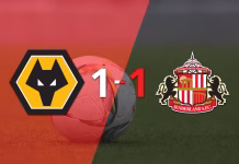 Premier League: Wolverhampton y Sunderland igualaron 1 a 1