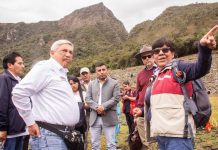 Ministro de cultura ayer llego a Machupicchu para conocer la problemática