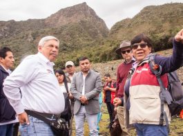 Ministro de cultura ayer llego a Machupicchu para conocer la problemática